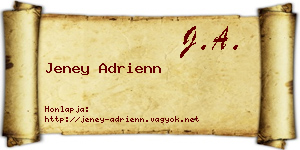 Jeney Adrienn névjegykártya