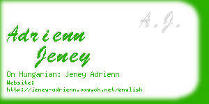 adrienn jeney business card